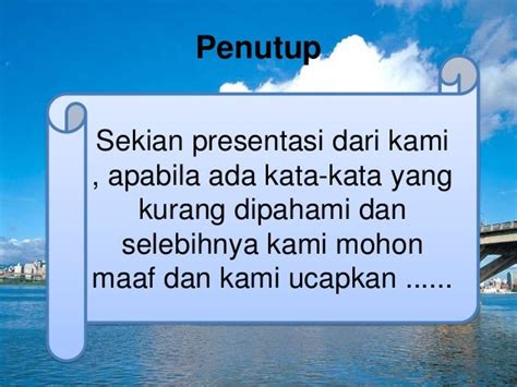 Penutup Presentasi Bahasa Inggris – Beinyu.com