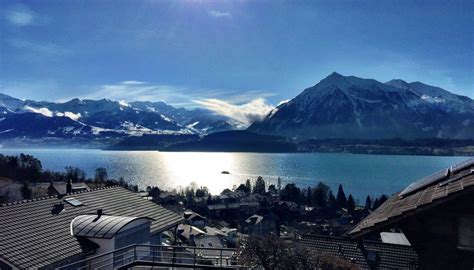 Interlaken on Twitter | Interlaken, Lake thun, Mountain top