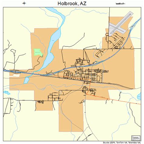 Holbrook Arizona Street Map 0433280