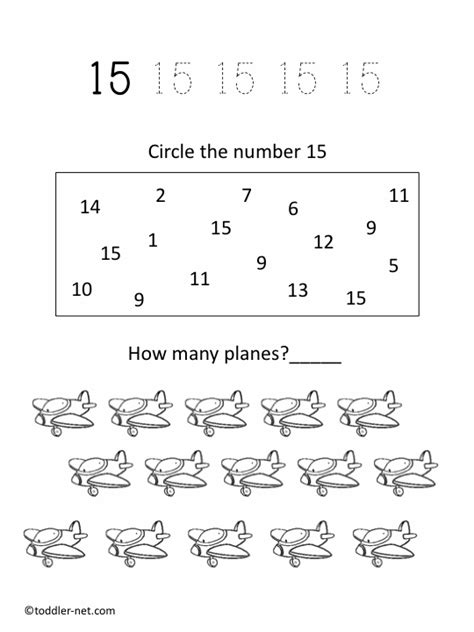 Pin by Петрук Христина on Англійська мова | Number worksheets, Printable numbers, Number 15