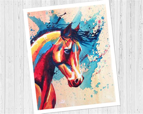 "Horse Beauty" Coffee Mug with Animal Art - Flo Art Studio