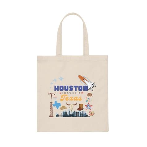 Houston Texas Canvas Tote Bag - Etsy