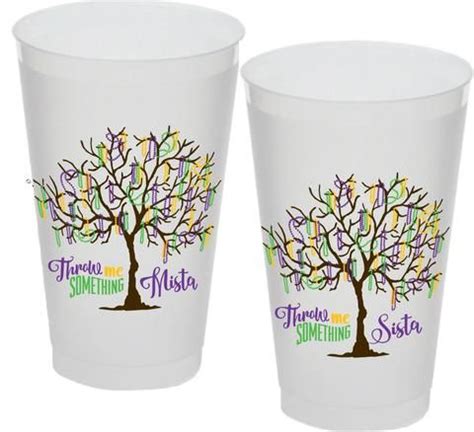 Mardi Gras Bead Tree Frost Flex Cups (pk/25) | Frost flex cups, Mardi gras beads, Mardi gras crafts