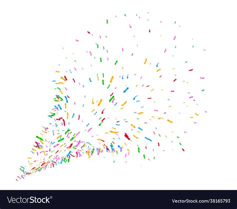 Colorful confetti explosion background design Vector Image