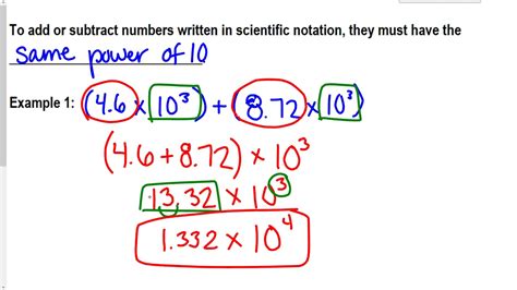 Scientific Notation Operations - YouTube