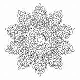 Simple Kaleidoscope Coloring Pages sketch template