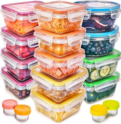 Fullstar Food Storage Containers with Lids - Plastic Food Containers with Lids - Plastic ...