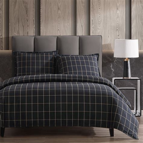 Windowpane Plaid Bedding Set | Paseo Road by HiEnd Accents