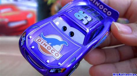 Blu-Ray Lightning McQueen CARS Dinoco Blue Metallic Finish diecast Disney Pixar review ...