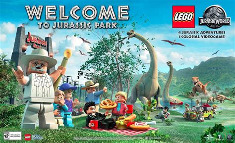 LEGO Jurassic World HD Wallpaper: Welcome to Jurassic Park