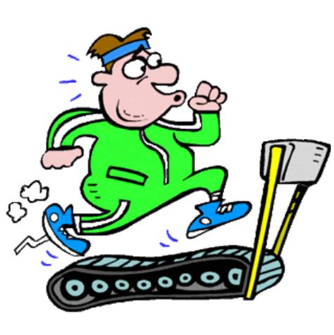 running on a treadmill clipart - Clip Art Library