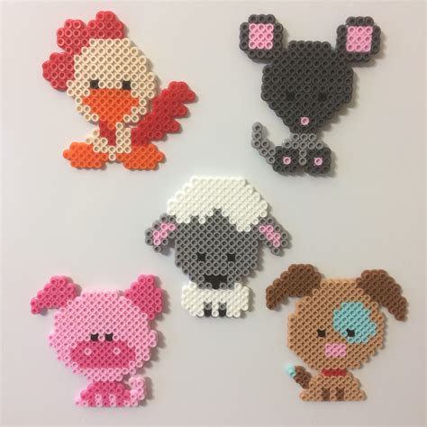 Tiere Easy Perler Bead Patterns, Melty Bead Patterns, Diy Perler Bead Crafts, Perler Bead ...