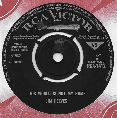 Jim Reeves - This World Is Not My Home (1965, Vinyl) | Discogs