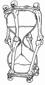 Tattoo Hourglass Broken Coloring Template Pages Designs Rose Drawing  sketch template