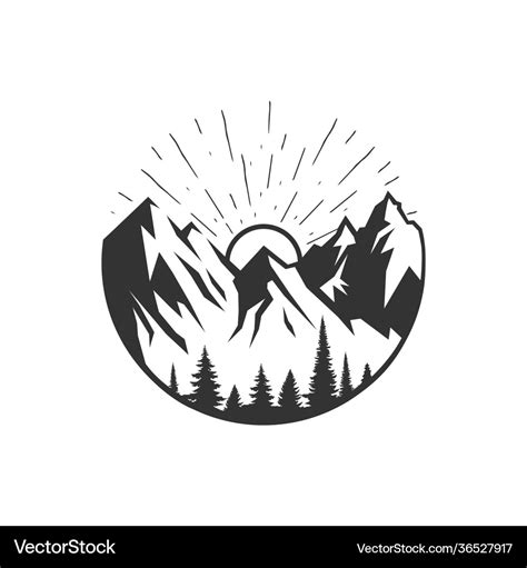 Mountain logo Royalty Free Vector Image - VectorStock