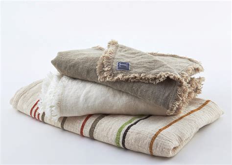 TL at home Rustic Linen Throw