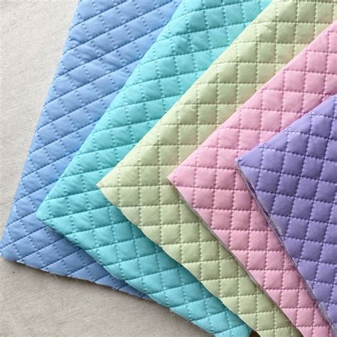 Pre-Quilted Fabric (Turquoise) 0.5yard