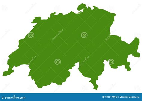 Switzerland, Swiss Confederation Map - Sovereign State in Europe Stock ...