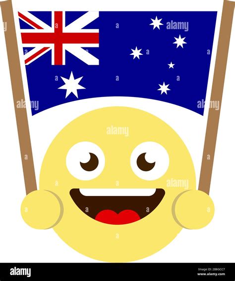 emoticon flag of australia vector icon isolated on white background Stock Vector Image & Art - Alamy