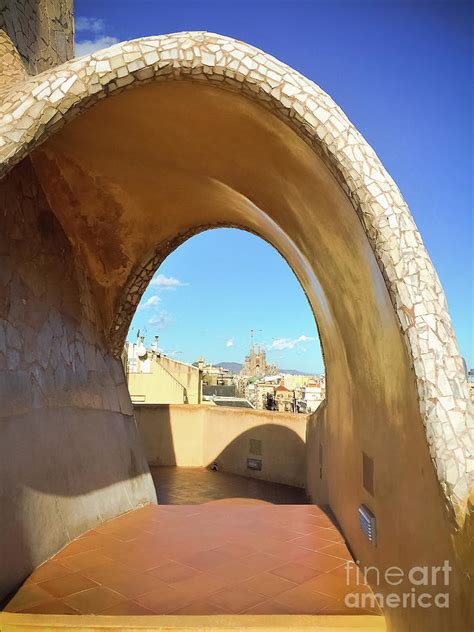 Arch on the Rooftop of The Casa Mila Photograph by Colleen Kammerer ...