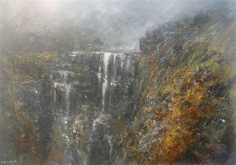 Winter Waterfall, Kinder Scout - gallerytop Contemporary Art