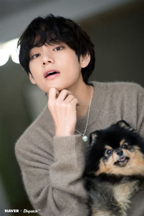 191230 BTS's V and his dog Yeontan Birthday photoshoot by Naver x Dispatch. | Nhóm nhạc bts ...