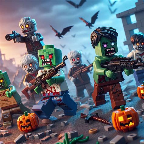 Lego Minecraft Zombie attack Set 2 by Jesse220 on DeviantArt