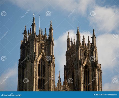 Beverley Minster Towers stock photo. Image of cathedral - 167120364