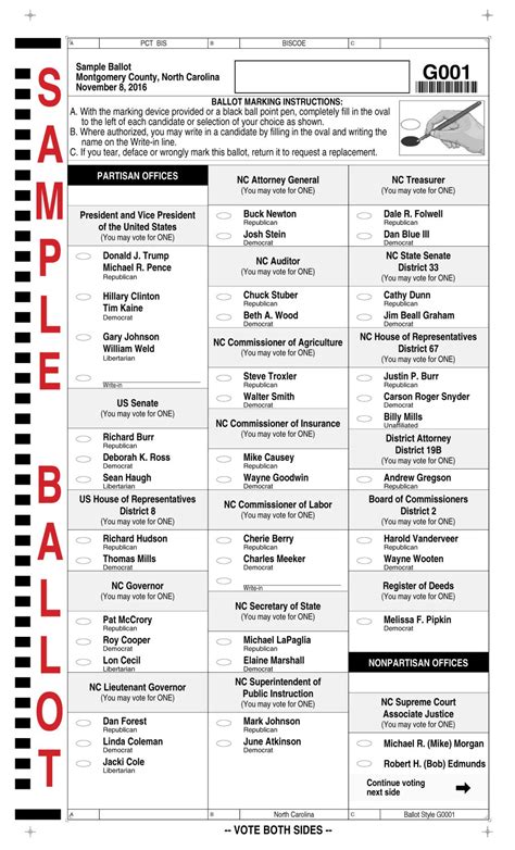 Sample Ballot for November 8th General Election | News ...