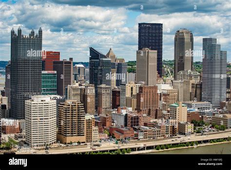 Pittsburgh, PA. downtown area skyline Stock Photo - Alamy