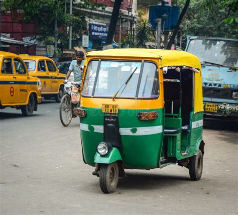 Tuk Tuk Running on Street in Kolkata, India Editorial Stock Photo - Image of victoria, visit ...