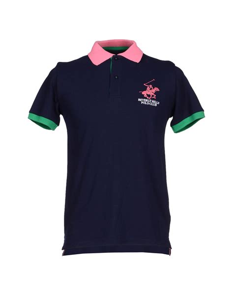 Beverly hills polo club Polo Shirt in Blue for Men (Dark blue) | Lyst