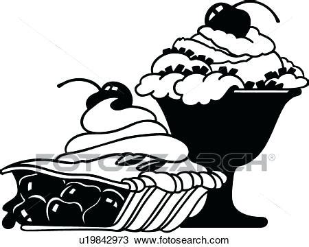 Dessert Clipart Black And White | Free download on ClipArtMag