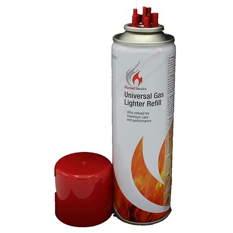 Universal Butane Gas Lighter Refill Spray 250ml Refills Lighters Valve ...