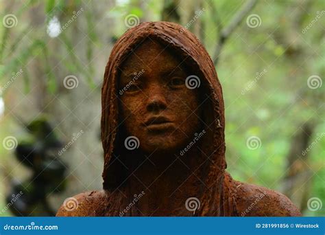 Closeup of Creative Human Sculptures in a Green Forest Editorial Photo - Image of figures ...