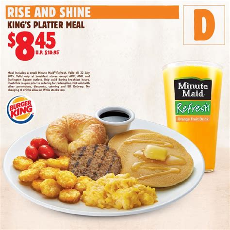 Burger King: Breakfast Coupon Deals - Save Up to 50% (10 Jun - 22 July ...