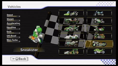 Mario Kart Wii All Vehicles