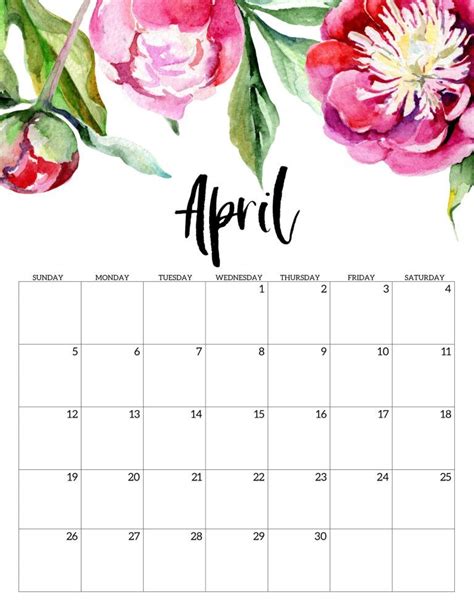 🔥 Free Download Editable April Calendar Printable Template With ...