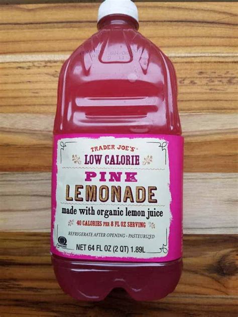 Trader Joe's Low Calorie Pink Lemonade - BecomeBetty.com