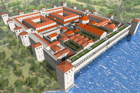 3D reconstruction of the Roman Imperial palace in Split, Croatia, dating from between 295 and ...