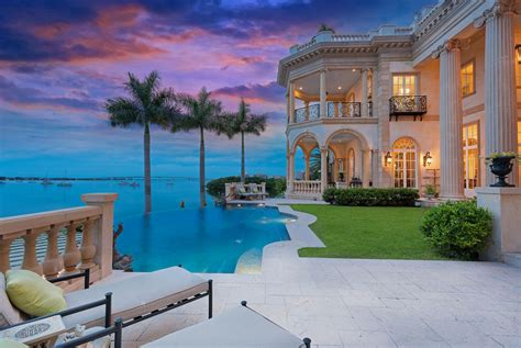 Stunning 23,000 Square Foot Waterfront Mansion In Sarasota, FL ...