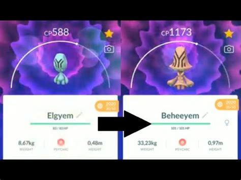 ELGYEM EVOLUTION INTO BEHEEYEM IN POKEMON GO ! Trainer Ari - YouTube