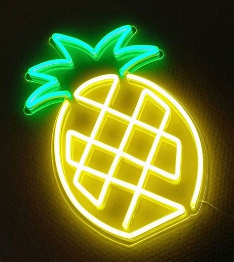 Custom Made Neon Signs, Pineapple Neon Sign, LED Business Sign – AOOS