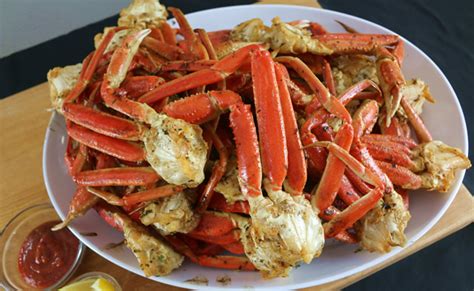 Smoked Crab Legs - Snow Crab Legs Smoked with a BBQ Butter