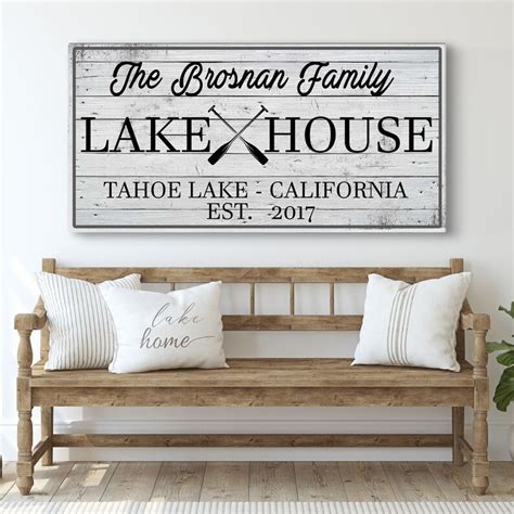 Lake House Decor Lake House Wall Art Custom Lake House Lake - Etsy