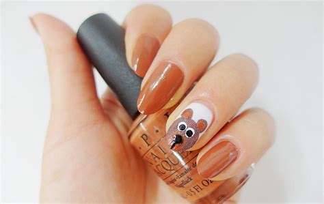 SARA NAIL: OPI Light Brown nail polish, OPI nail arts,