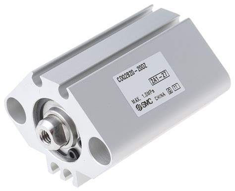 SMC Pneumatic Compact Cylinder 20mm Bore, 20mm Stroke, CQ2 Series ...