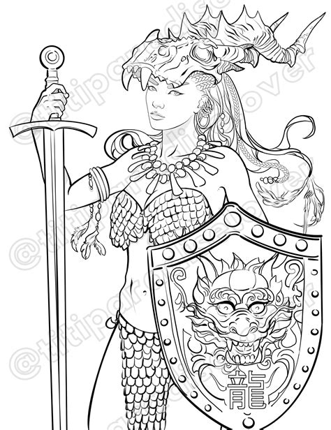 Free Women Warriors Coloring Pages Sketch Coloring Page | The Best Porn Website