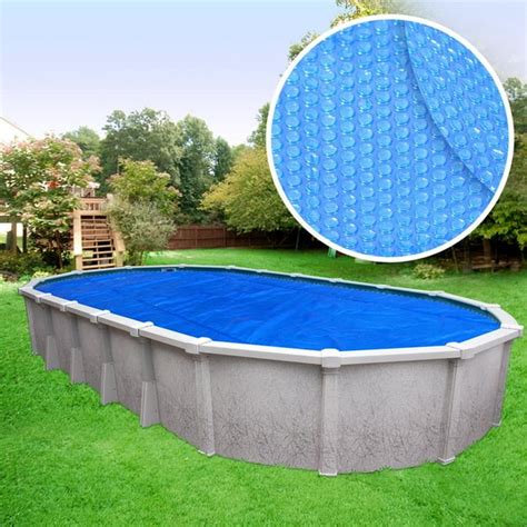 Crystal Blue Heavy-Duty Solar Cover for Oval Above Ground Swimming ...