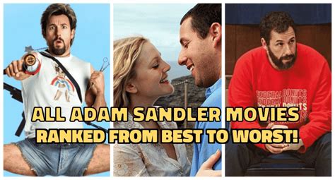 All Adam Sandler Movies Ranked from Best to Worst!